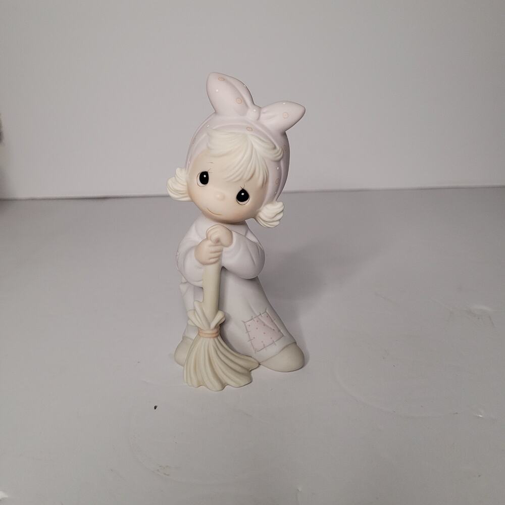 Precious Moments Figurine - Child with Broom Collectible